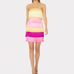 Nuoir Ombré Fringe Dress by MILLY